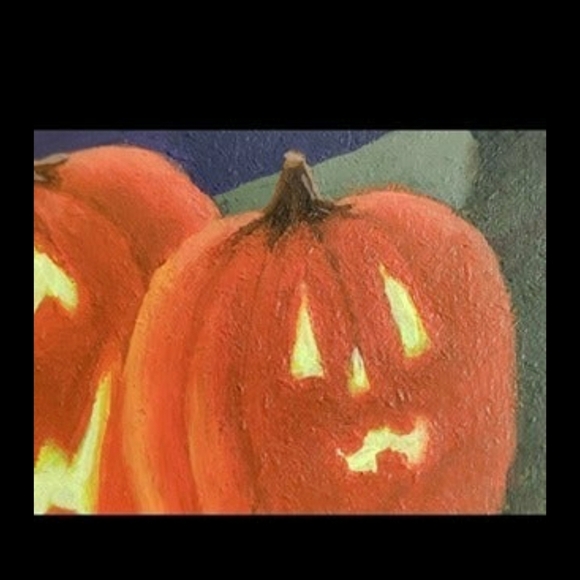 🎃🍁NEW Halloween Autumn Haunted House Wall Decoration/Picture/Pai… - Picture 6 of 12